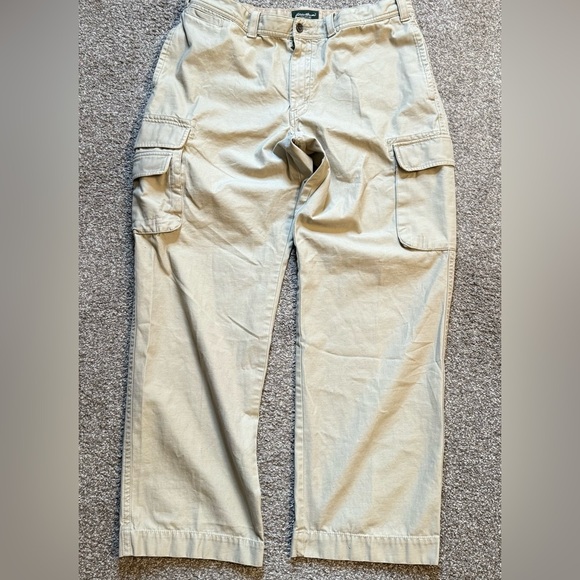 Eddie Bauer Utility Fit Men's Y2K 2008 Cargo Pants size 40x32.5 Wide Leg - Picture 1 of 9